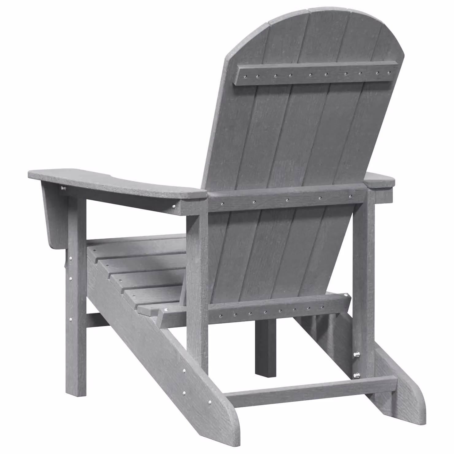 Berkfield Home Adirondack Chair in Light Grey, W/D/H: 74 x 82 x 91 cm – 3