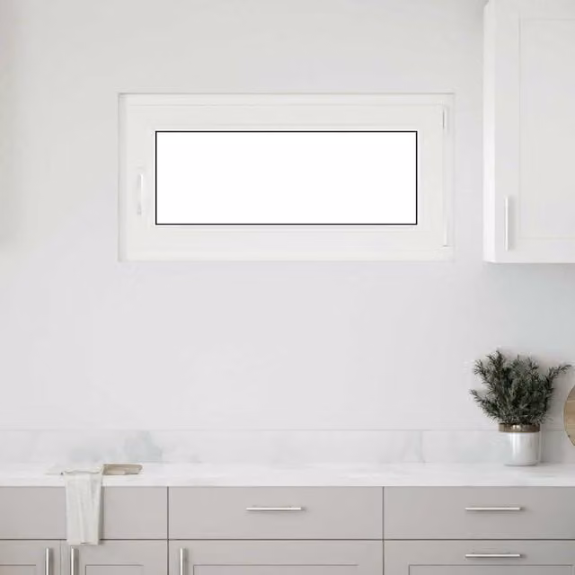 Berkfield Home RISOR Basement Tilt and Turn Window, White, W: 100 cm, H: 50 cm