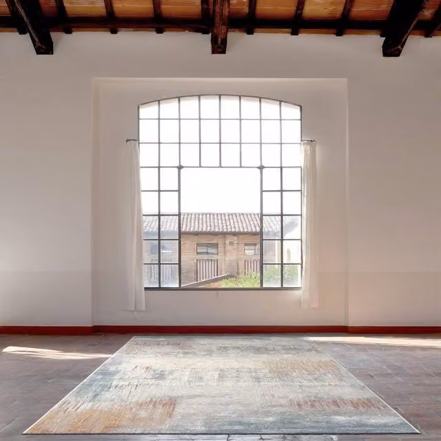 The Rug Shop UK Modern Abstract Beige Machine Woven Area Rug, W: 160 cm, D: 230 cm