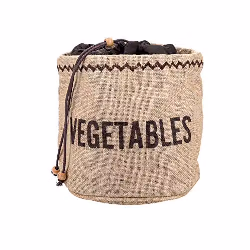 KitchenCraft Brown Fabric Vegetable Storage Bag – 1