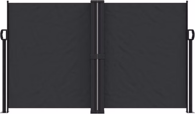 Berkfield Home Retractable Single Side Awning in Black, W/H: 1200 x 140 cm – 1