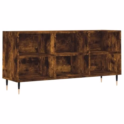 vidaXL Industrial TV Cabinet in Brown Smoked Oak, W/D/H: 103.5 x 30 x 50 cm