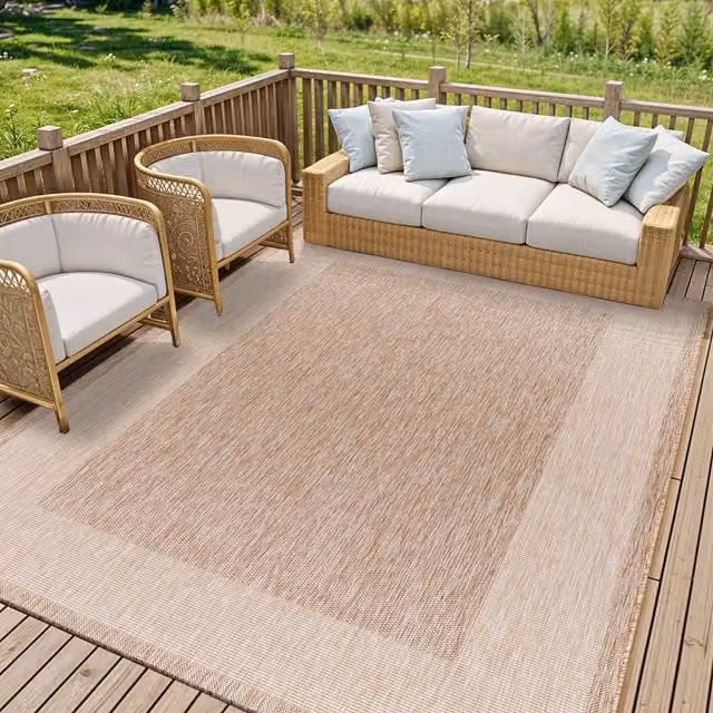 Livabliss Tuareg-Cottage Beige In- & Outdoor Rug, W: 200 cm, D: 275 cm
