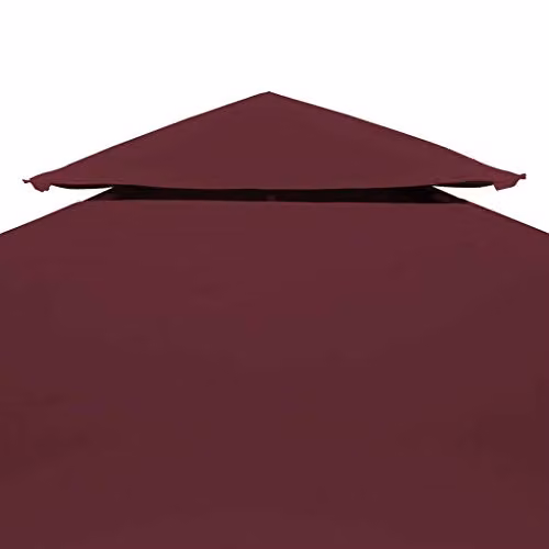 vidaXL 2-Tier Gazebo Top Cover in Red Polyester, 4 x 3 m – 2