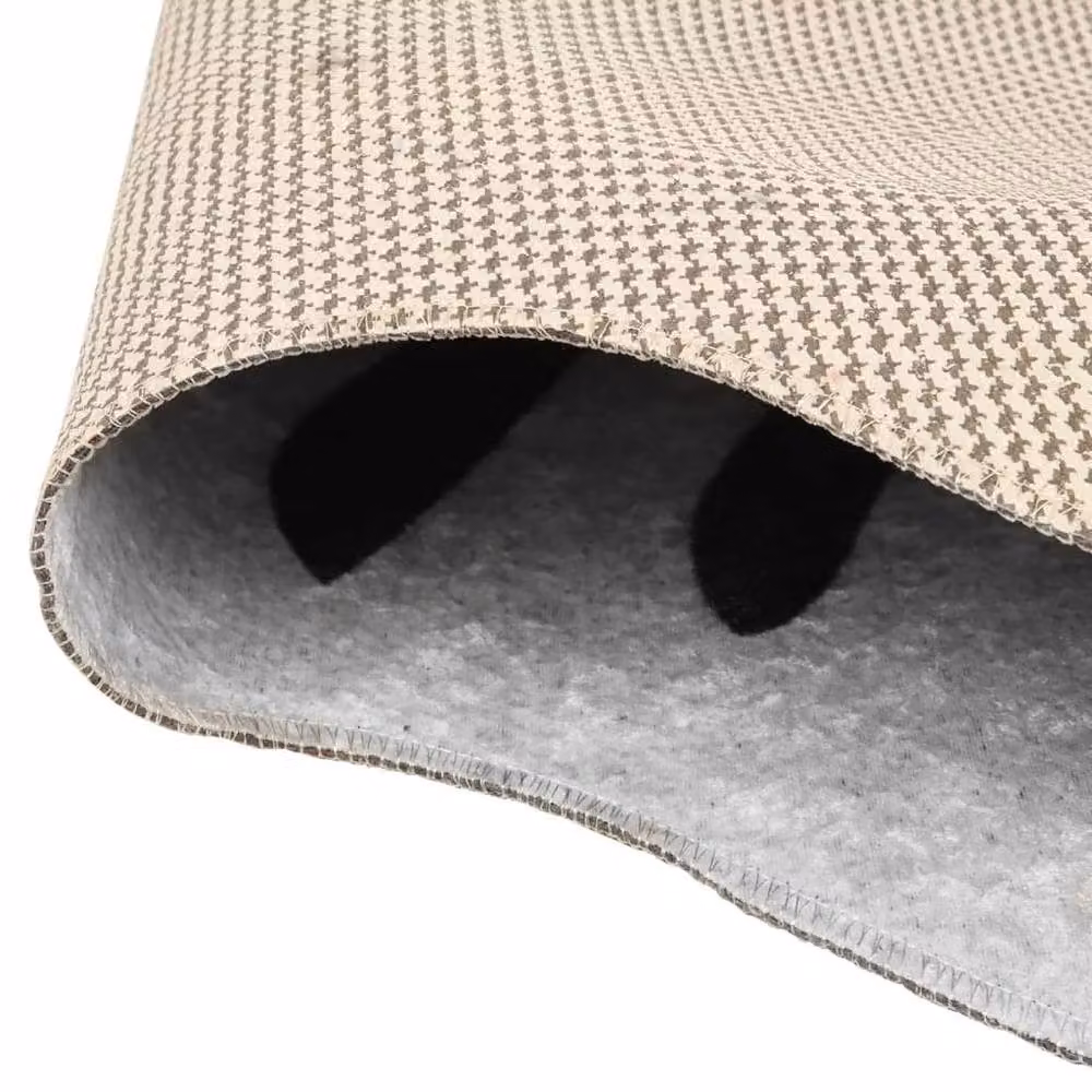 Berkfield Home Zebra Pattern Round Washable Anti Slip Rug in Black and White, Diameter: 100 cm – 2