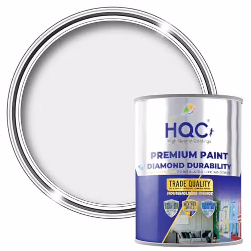 HQC Paints Mould Resistant Water Based Kitchen and Bathroom Paint in Grey, 5L