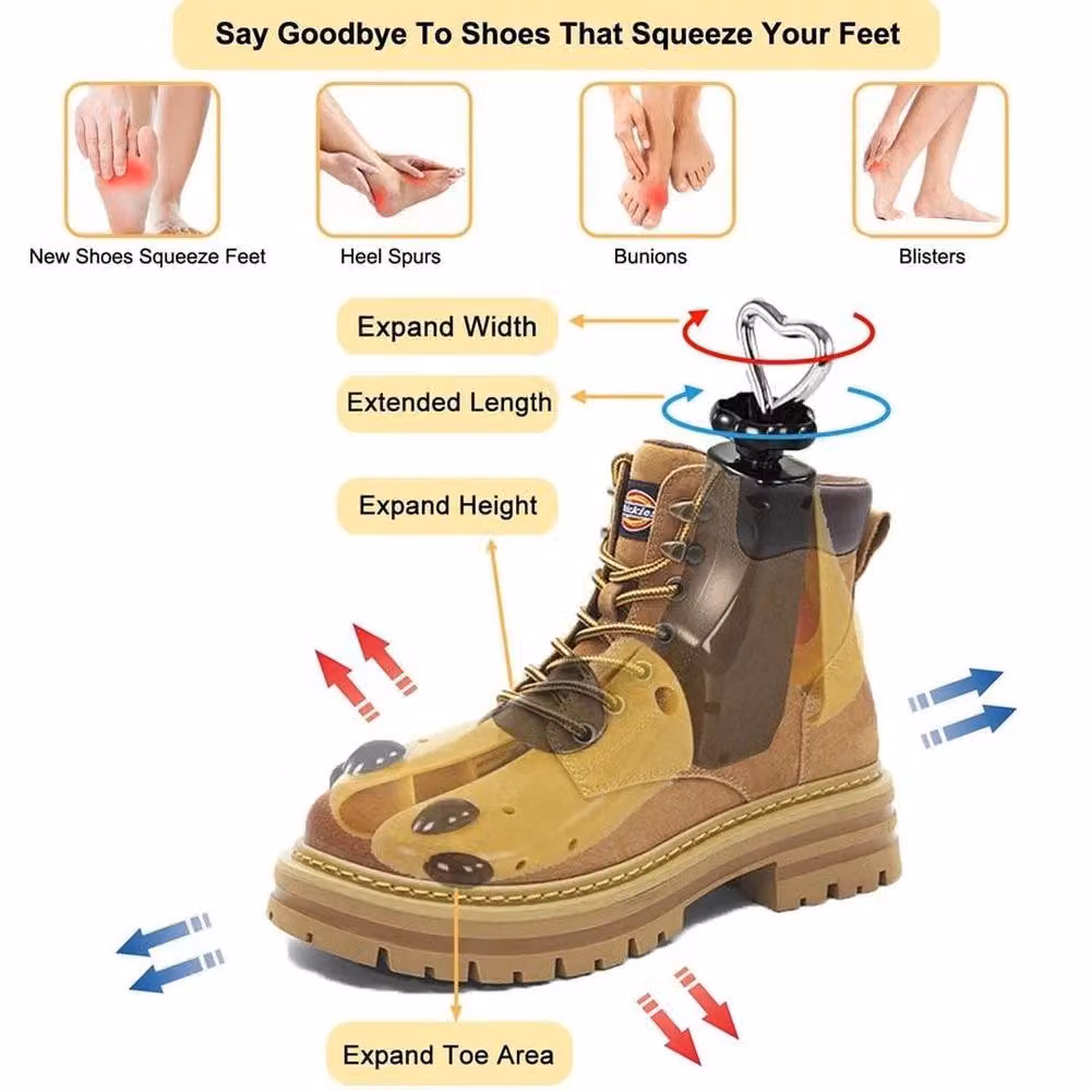 FLAVORA Adjustable Shoe and Boot Stretcher for Wide Feet, Yellow – 2