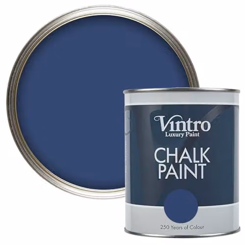 Vintro Northern Star Dark Blue Chalk Paint with Ultra Matt Finish, 1 Litre