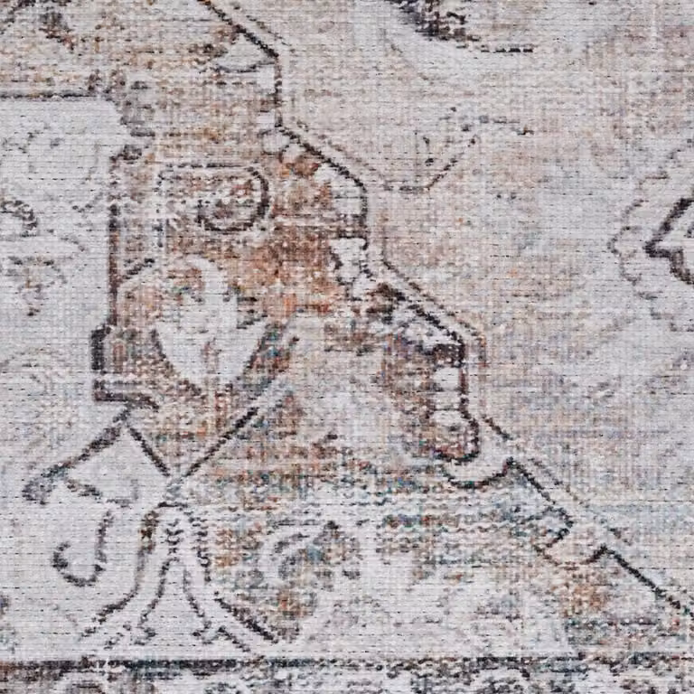 Kukoon Traditional Flatwoven Area Rug in Beige, W 200 cm x D 290 cm
