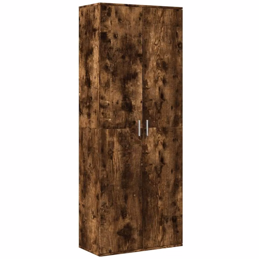 Berkfield Home Modern Smoked Oak Highboard in Brown, W/D/H: 70 x 35 x 180 cm – 3
