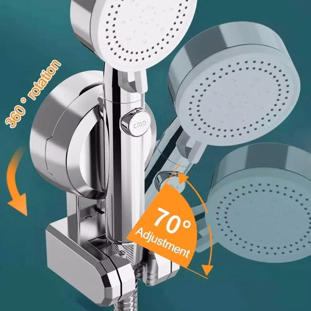 SPETLEK Adjustable Suction Shower Head Handset Holder Bracket in Silver – 2