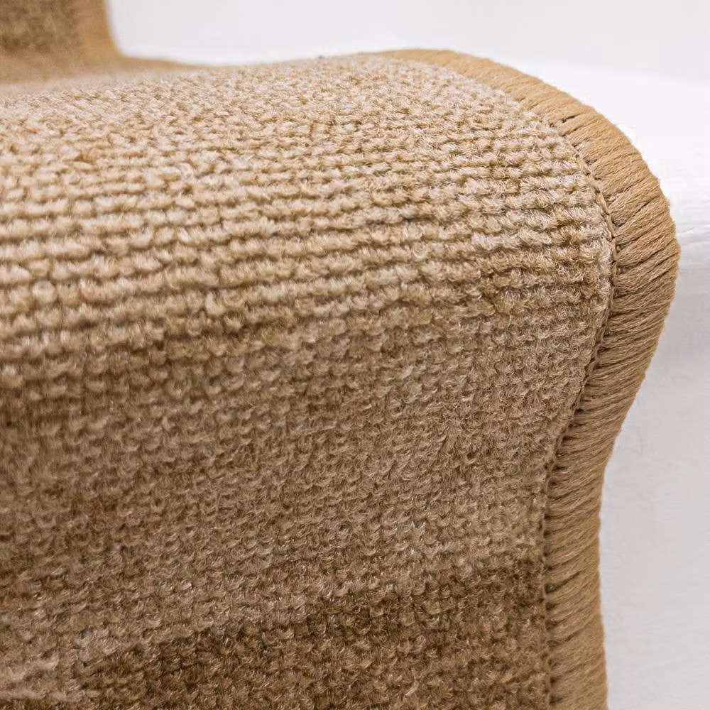 runrug Icona Stair Runner Carpet, Light Brown, W: 80 cm x L: 450 cm – 2