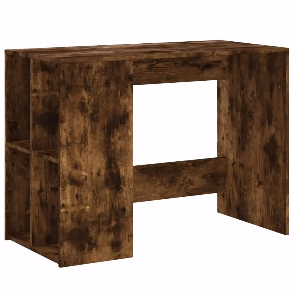 Berkfield Home Writing Desk in Smoked Oak Brown, W/D/H: 102 x 50 x 75 cm – 2