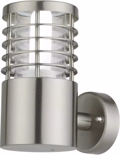 First Choice Lighting Bloom Silver Stainless Steel Outdoor Wall Light – 1