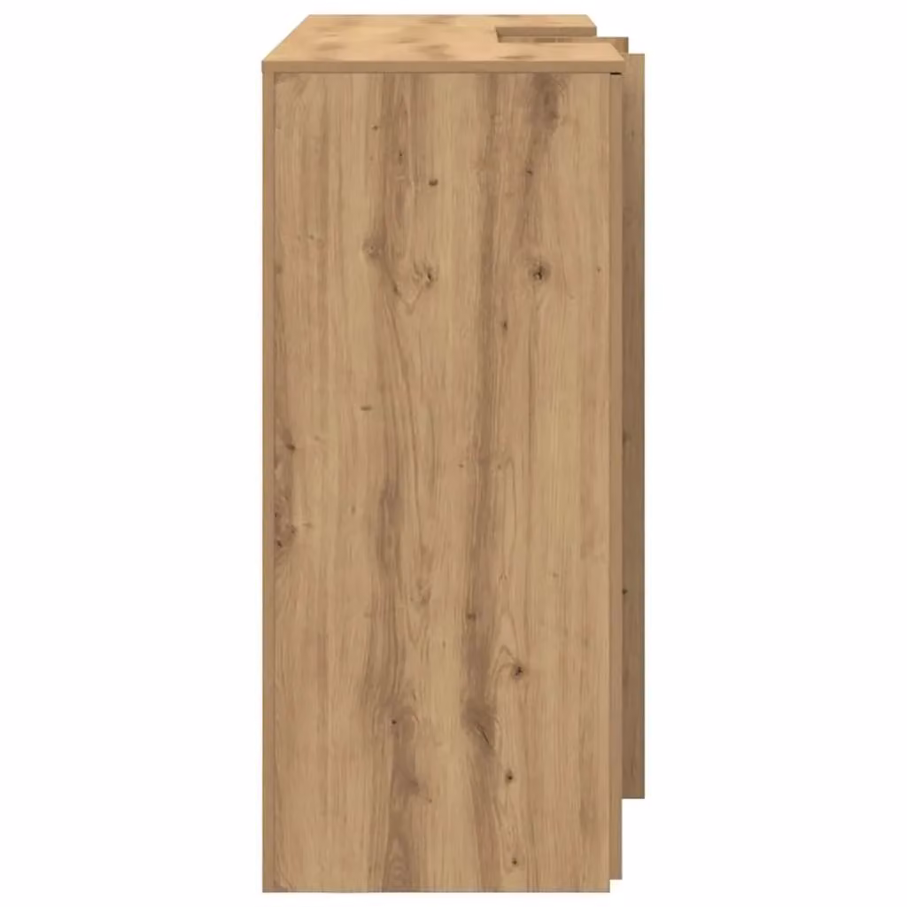 Berkfield Home Artisan Oak Reception Desk in Brown, W/D/H: 155 x 50 x 103.5 cm – 2