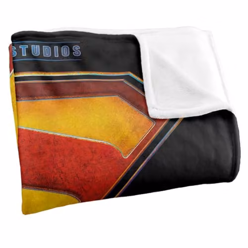 Warner Bros. Supergirl 2026 Full Colour Shield Name Under Royal Silky Touch Super Soft Fleece Throw Blanket, Multicolour, W: 152 cm, D: 127 cm – 2