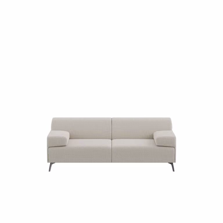 Dome Deco Lugano Beige Upholstered Modern Sofa