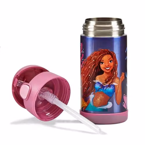 Thermos Disney The Little Mermaid Kids Vacuum Insulated Stainless Steel Drinks Bottle with Straw, 355ml, Multicolour – 2
