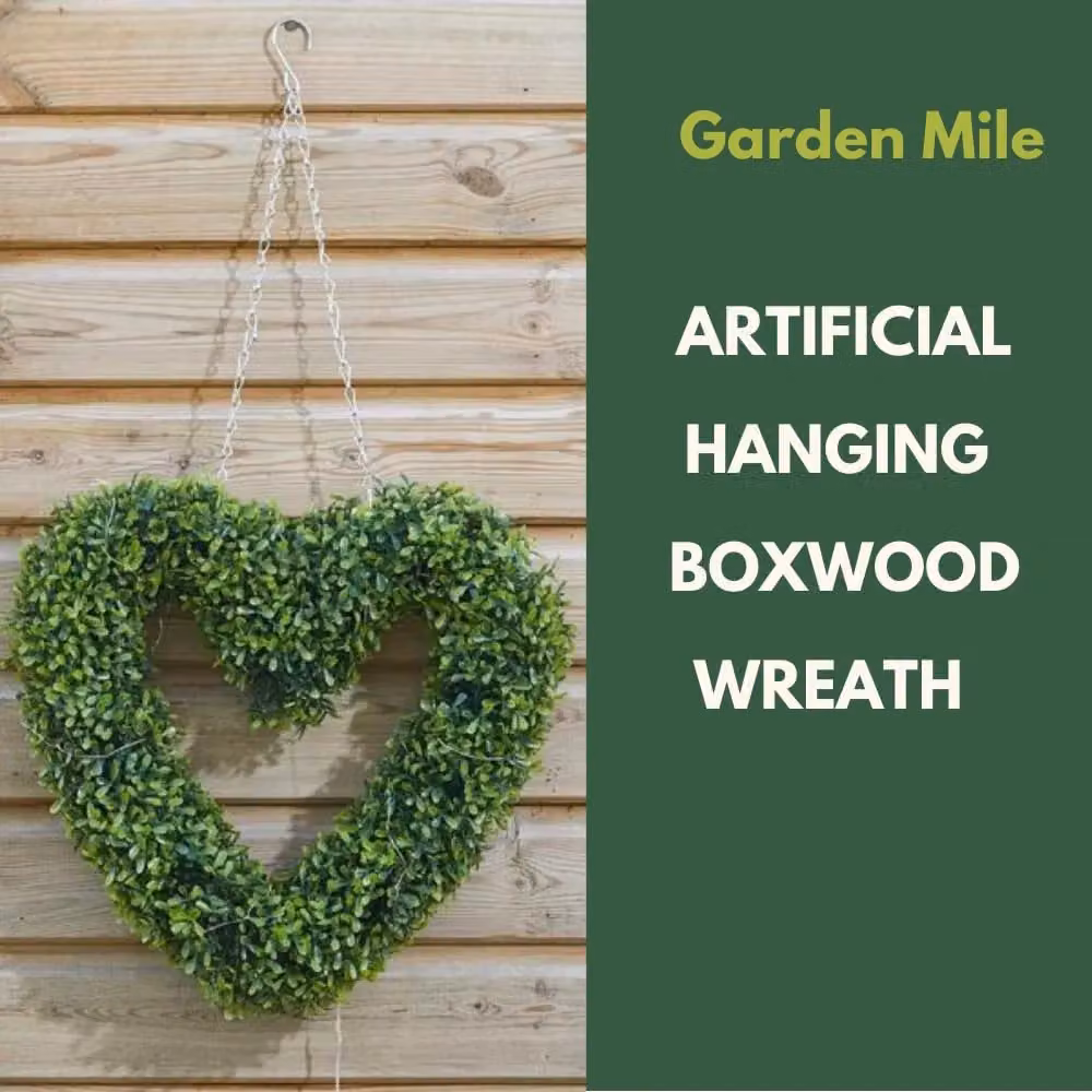 Marco Paul Large Artificial Green Heart Wreath – 4