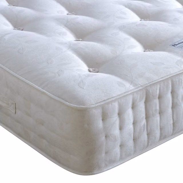 Bedmaster Ambassador 3000 Pocket Sprung Natural Mattress in White, W/D/H: 120 x 200 cm