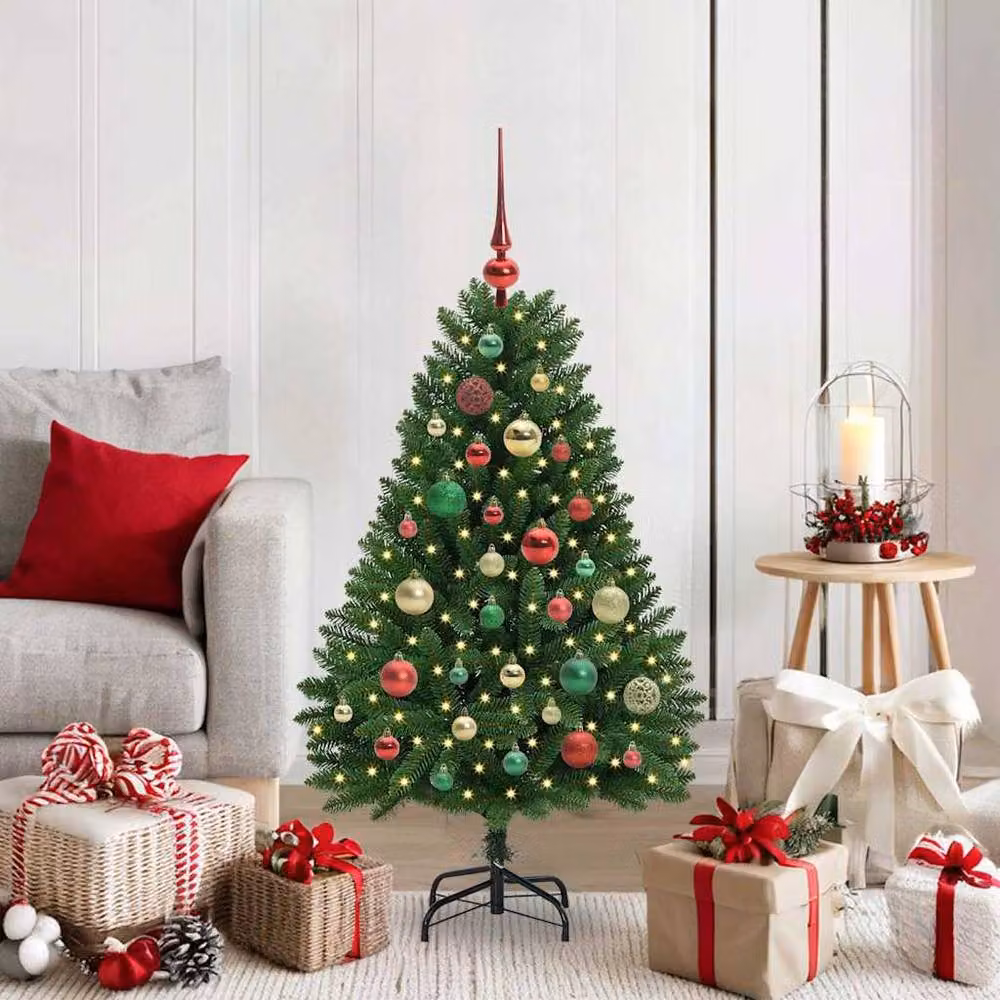 Berkfield Home Elegant Green Artificial Tabletop Christmas Tree with Stand, Height: 120 cm – 2