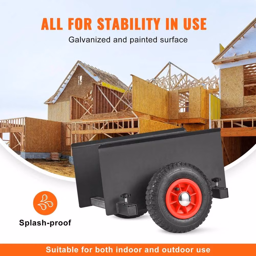 SPETLEK Black Steel Panel Dolly and Drywall Door Cart with 600 lbs Capacity – 4