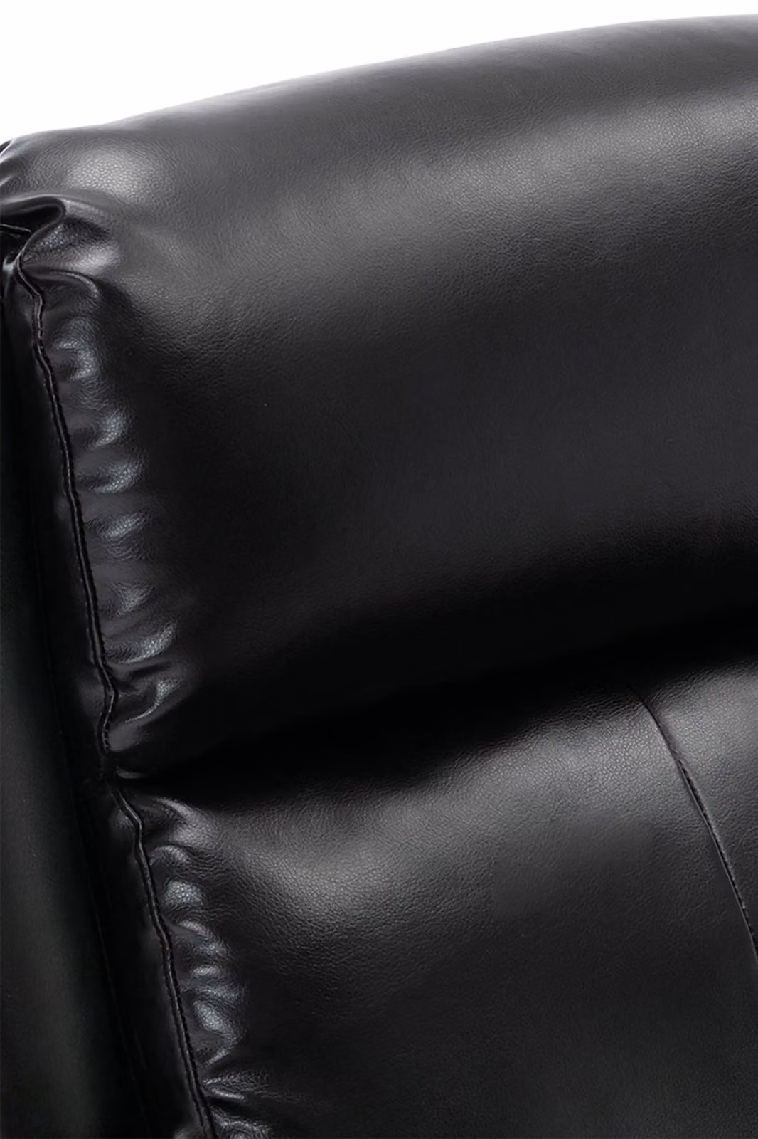 More4Homes Churwell Black Bonded Leather Pushback Recliner Armchair – 3