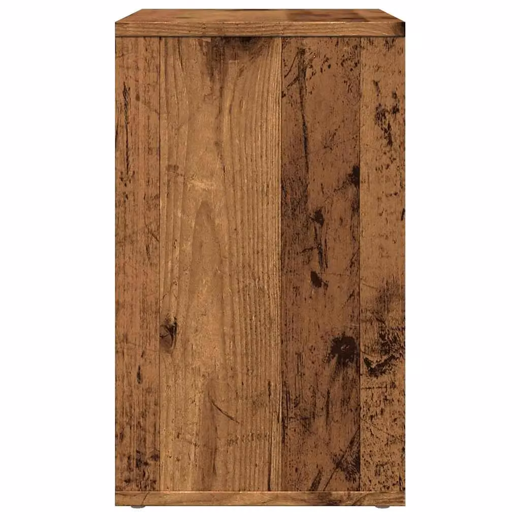 Berkfield Home Old Wood Side Table in Brown, W/D/H: 50 x 30 x 50 cm – 5