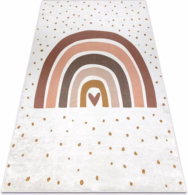 RugsX Bambino Kids Motif Rug in White and Multicolour, W: 120 cm, L: 170 cm – 1