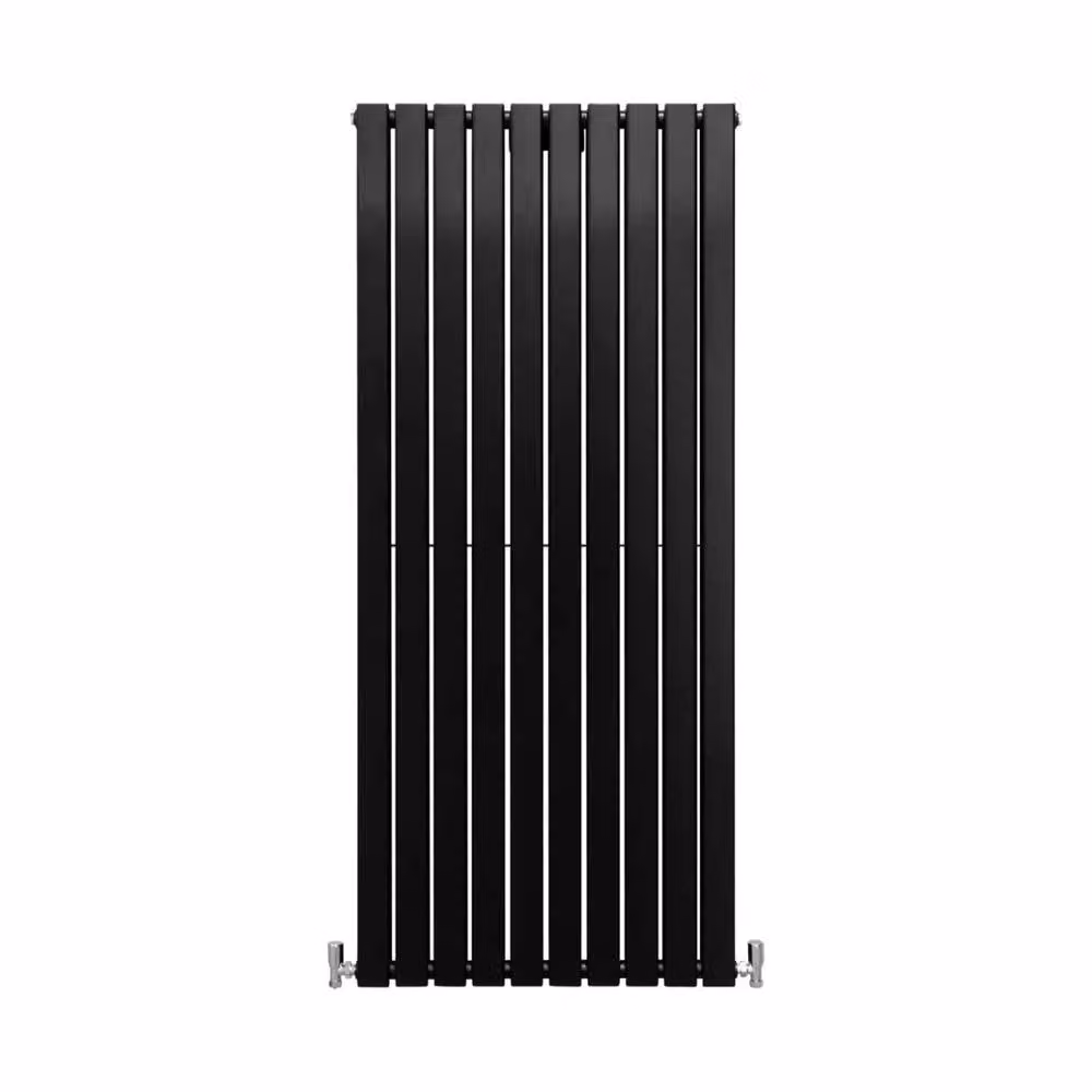 Monstershop Designer Flat Panel Steel Radiator in Black, W: 160 cm, H: 70 cm – 2