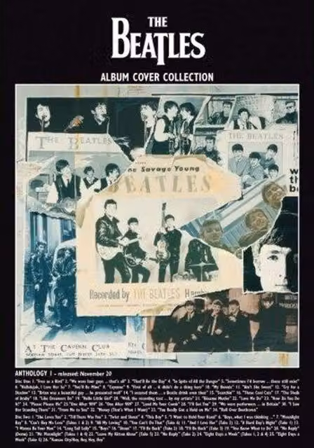 The Beatles Anthology 1 Album Postcard, Multicoloured