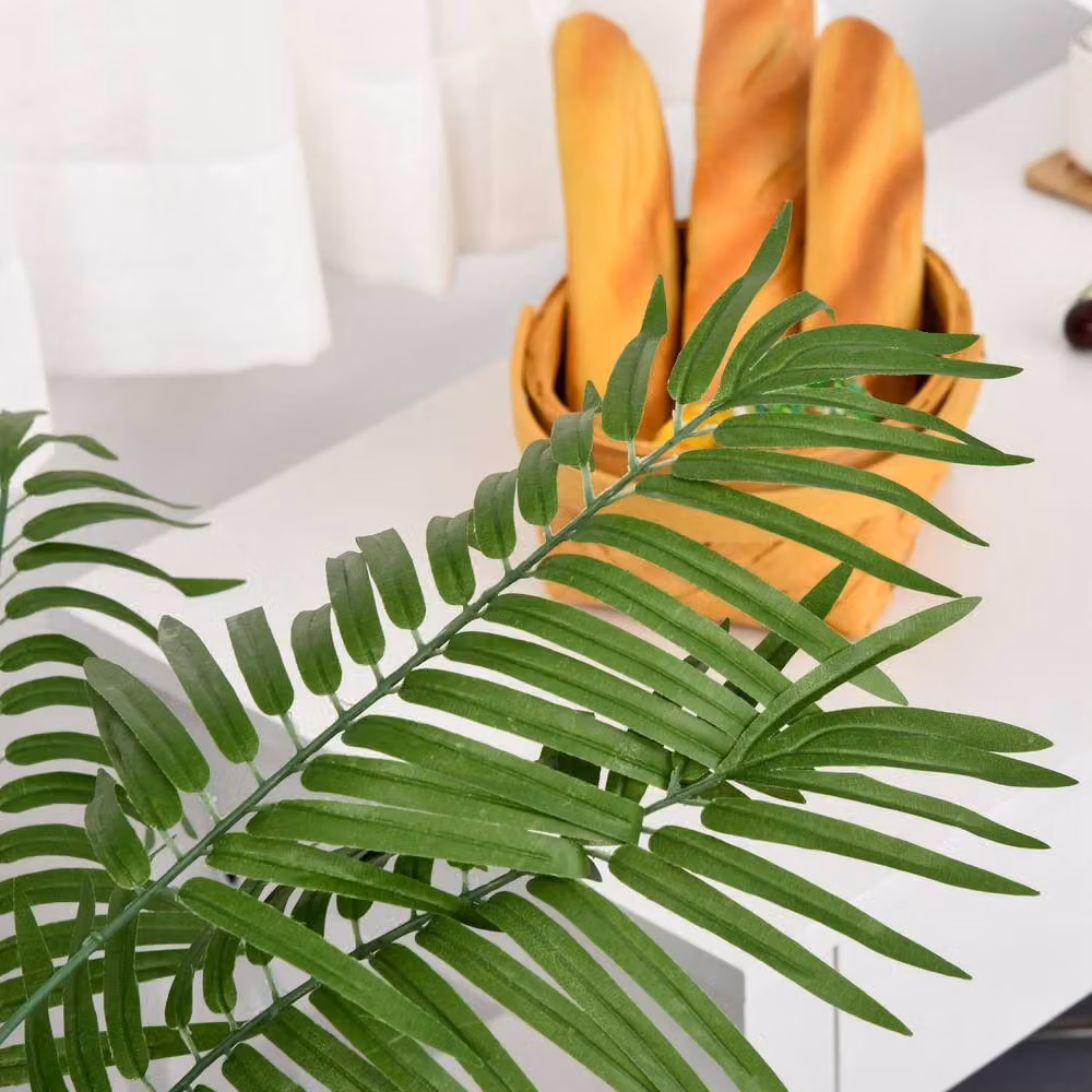 Wyld Haus Dimi Keha Pair of Green Artificial Palm Trees in Pots, Height: 125 cm – 6