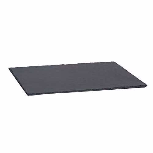 Argon Tableware Solid Slate Serving Platter in Black or Grey, W: 40 cm x D: 30 cm