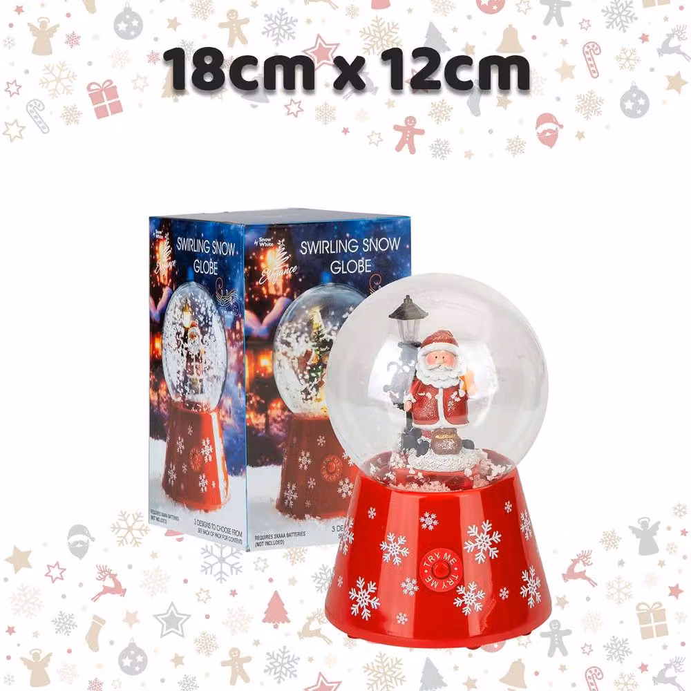 VFM e-Store Christmas Snow Globe Light Up Blower with Santa in Pink and Red, W/D/H: 18 x 12 x 12 cm – 2
