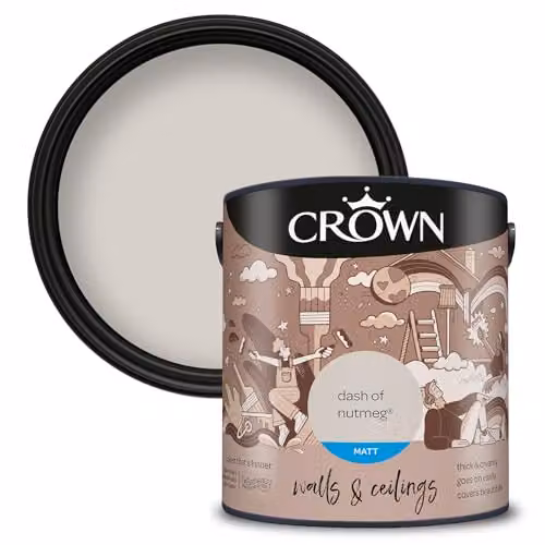 Crown Retail Core Emulsion Matt Dash of Nutmeg Water Based Dispersion, 2.5 l