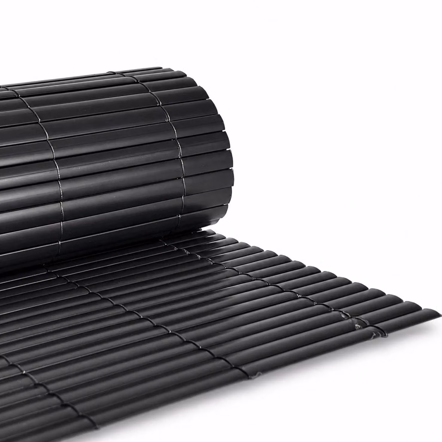 Oypla PVC Outdoor Garden Fencing Screen Roll in Grey or Brown, H: 1 m x W: 5 m – 3