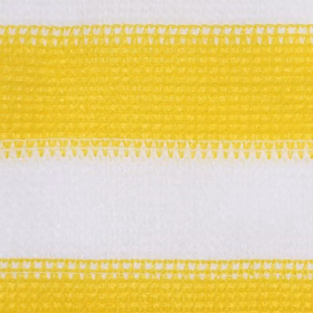 Berkfield Home Balcony Screen Yellow and White W: 120 cm, L: 600 cm