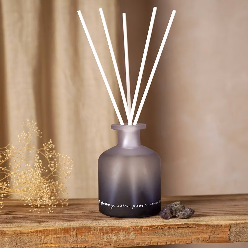 Serenity Amethyst Crystal Infused Reed Diffuser in Purple with Fruity and Oriental Scents – 3