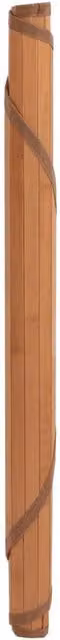 Berkfield Home Round Bamboo and Polypropylene Rug, Brown, Diameter: 100 cm