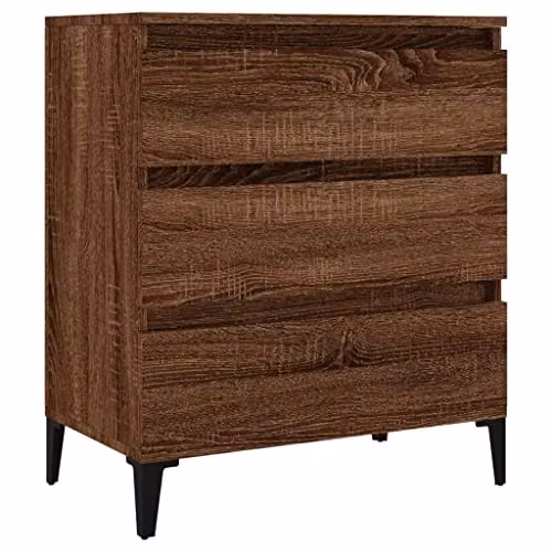 vidaXL Brown Oak Sideboard in Engineered Wood W/D/H: 60 x 35 x 70 cm
