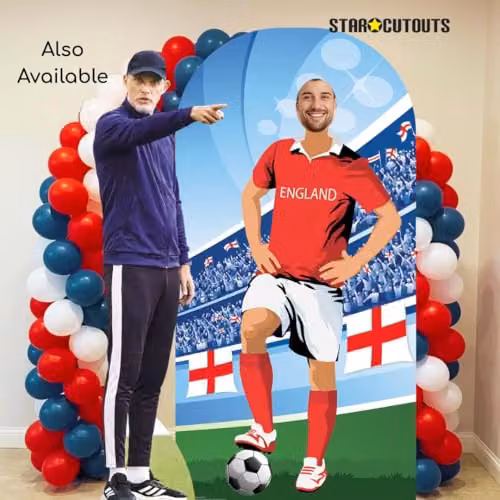 Star Cutouts SC1164 England World Cup 2026 Stand-In Cardboard Cutout, Multicolour, Height: 190 cm – 6