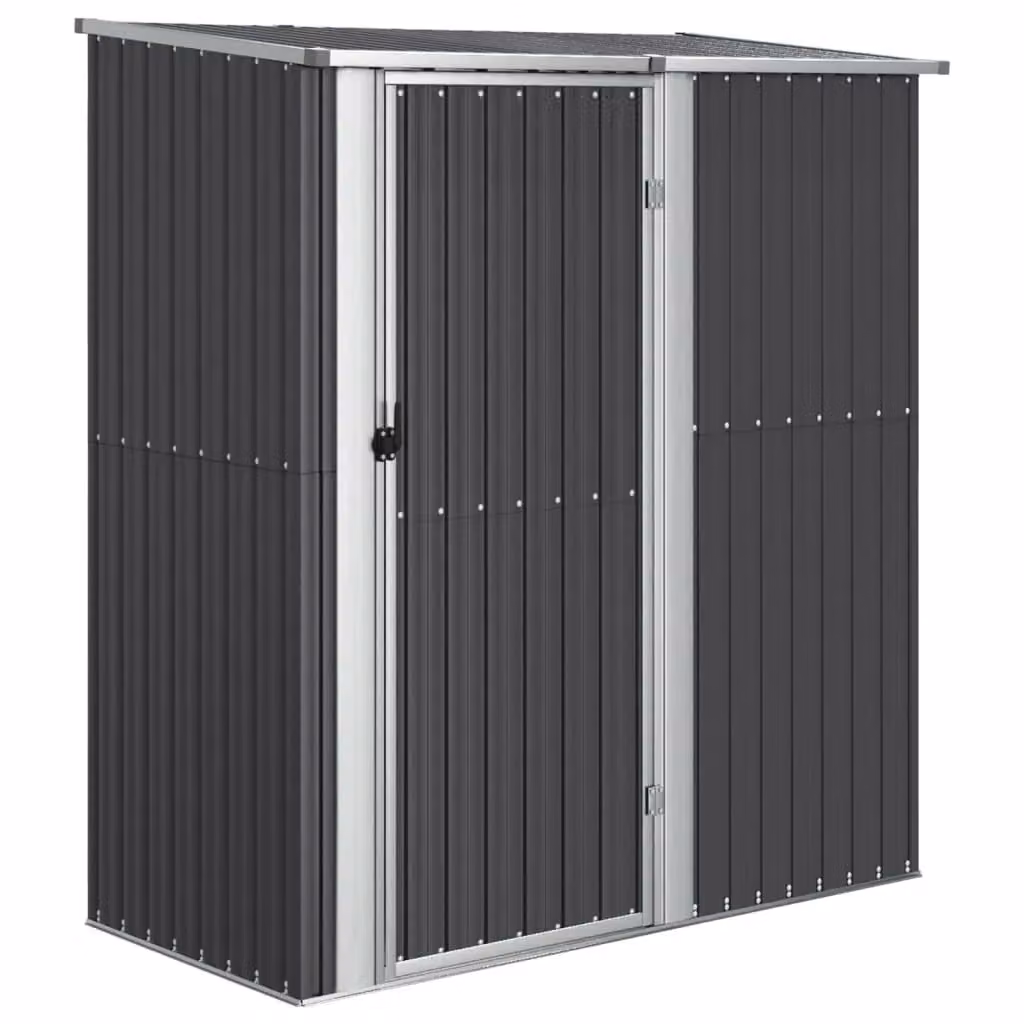Berkfield Home Anthracite Garden Shed in Galvanised Steel, W/D/H: 180.5 x 97 x 209.5 cm – 2