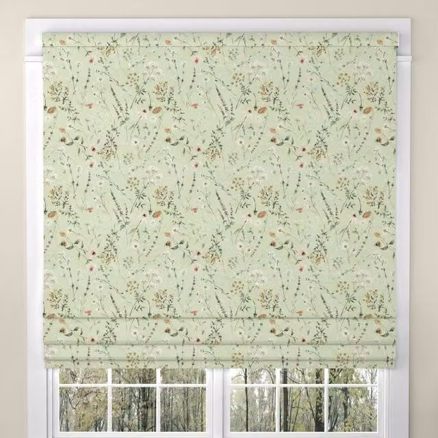 ANTE DECOR Chloe Made To Measure Blackout Roman Blind in Green
