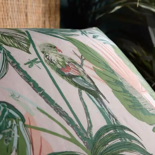 Riva Home Amazonia Reversible Floral Duvet Cover and Pillowcase Set in Green and White, 200 x 200 cm – 3