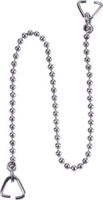 McAlpine Bathtub Chain and 2 Triangles in Silver