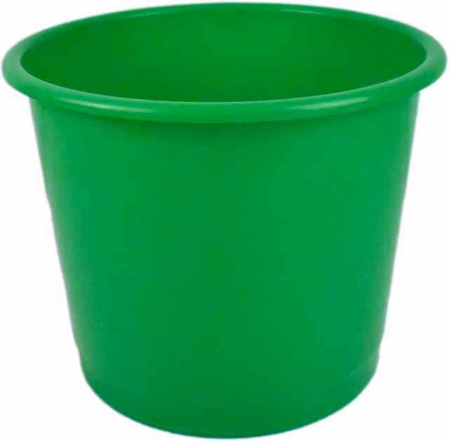 Deflecto Green Plastic Waste Paper Bin