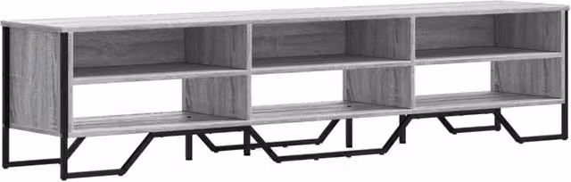 Berkfield Home Modern Grey TV Cabinet W/D/H: 180 x 34 x 41 cm