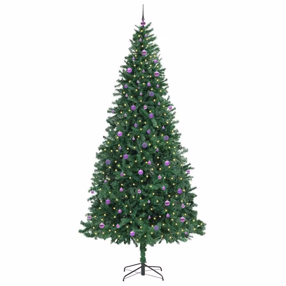 Berkfield Home Artificial Green Christmas Tree with 300 LEDs and Stand, Height: 300 cm – 3