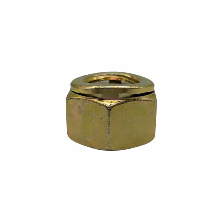 Philidas M20 Industrial Hex Nut in Yellow Galvanised Steel