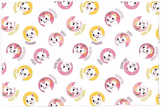 Adopt Me Love Ya Multicolour and White Fleece Microfibre Blanket